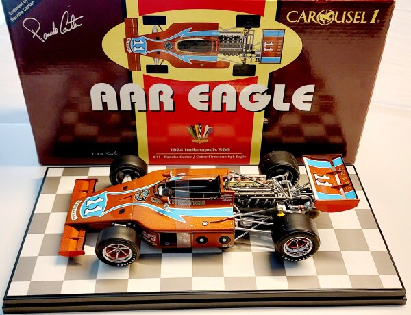 Pancho Carter #11 Indy 1974 Cobre Firestone Special Eagle 1:18