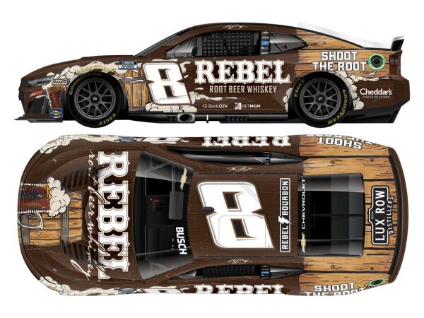 Kyle Busch #8 NASCAR 2026 RCR Chevrolet Rebel Root Beer Whiskey 1:64