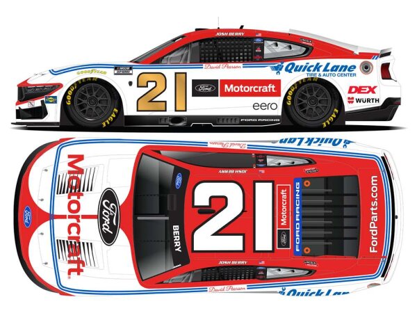 Josh Berry #21 NASCAR 2026 WBR Ford Motorcraft 1976 50th Anniversary 1:24