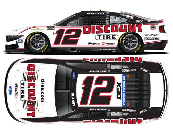 Ryan Blaney #12 NASCAR TP 2026 Discount Tire 1:64
