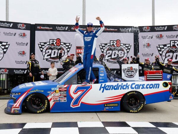 Kyle Busch #7 NASCAR 2026 SPM Chevrolet Truck Hendrickcars.com Atlanta Race Win 1:64