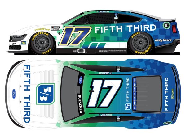 Chris Buescher #17 NASCAR 2026 RFKR Ford Fifth Third 1:24