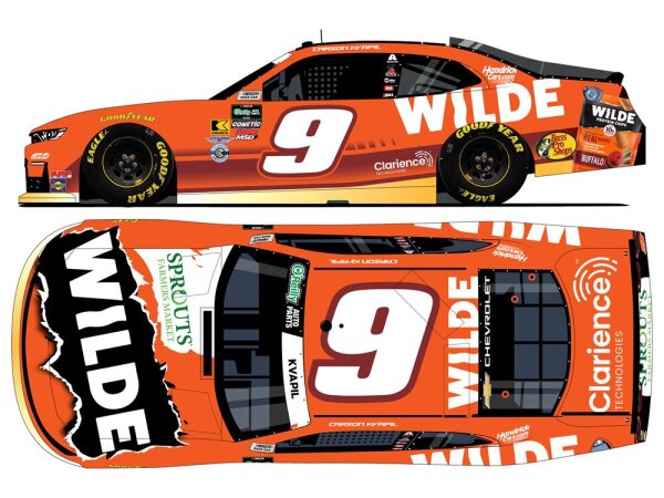 Carson Kvapil #9 NASCAR 2026 Wilde Buffalo 1:64