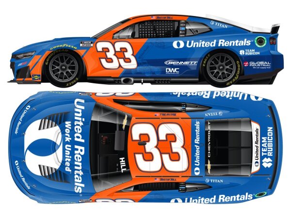 Austin Hill #33 NASCAR 2026 RCR United Rentals 1:24