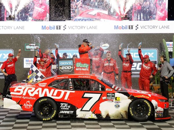 Justin Allgaier #7 NASCAR 2026 JRM Brandt Phoenix Race Win 1:64