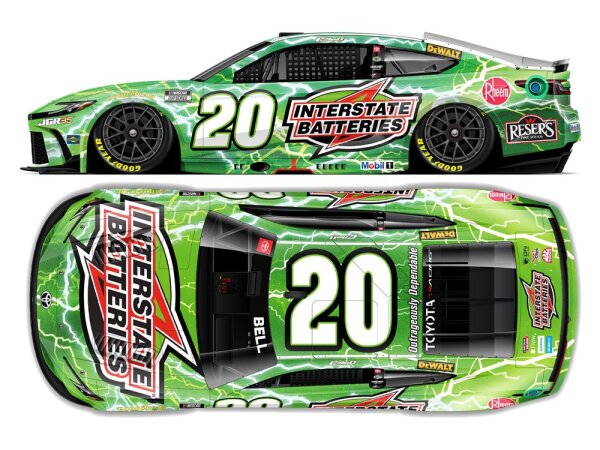 Christopher Bell #20 NASCAR 2026 JGR Toyota Interstate Batteries 1:24