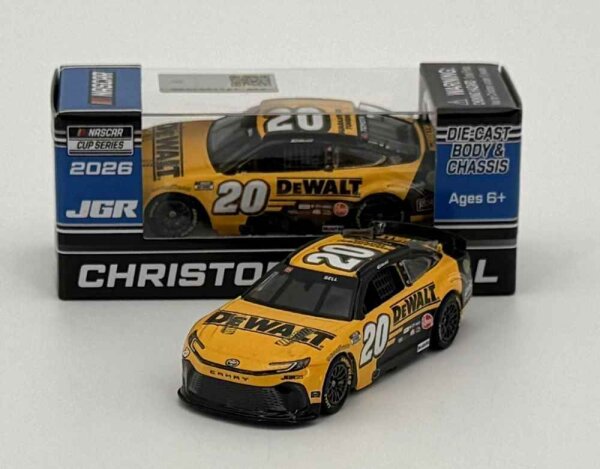 Christopher Bell #20 NASCAR 2026 JGR Toyota Dewalt 1:64