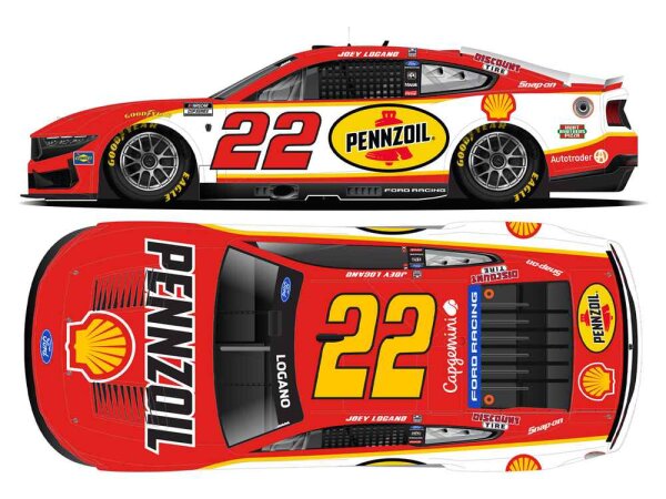 Joey Logano #22 NASCAR 2026 TP Ford Shell-Pennzoil Special 1:24