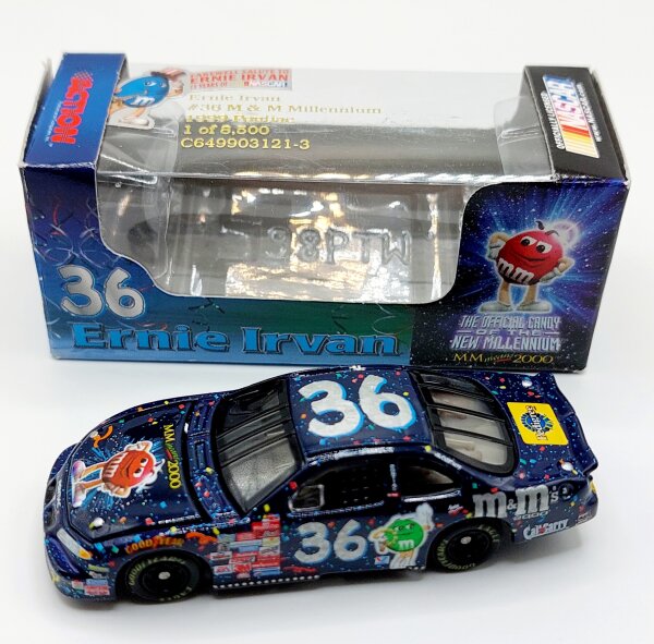 Ernie Irvan #36 NASCAR 1999 Pontiac MBVMS M&M Millennium 1:64