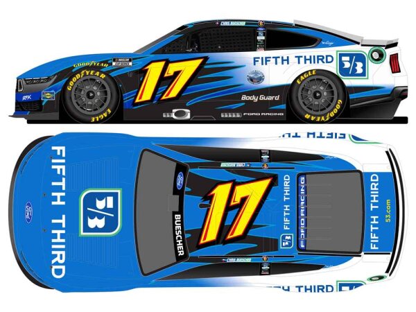 Chris Buescher #17 NASCAR 2026 RFKR Ford Fifth Third Throwback 1:64