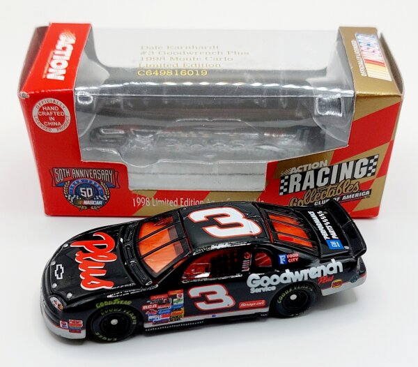 Dale Earnhardt #3 NASCAR 1998 RCR Chevrolet Monte Carlo Goodwrench Service Plus 1:64