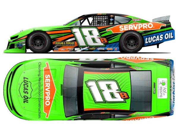 Brexton Busch #18 NASCAR 2026 Wilson Motorsports Servpro 1:64