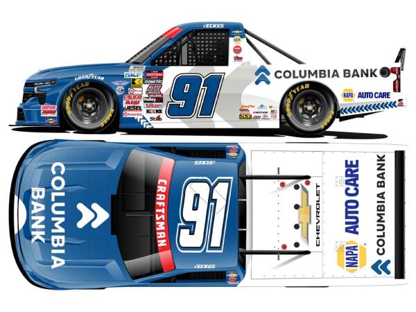 Christian Eckes #91 NASCAR TRUCK 2026 McAHR Columbia Bank 1:64