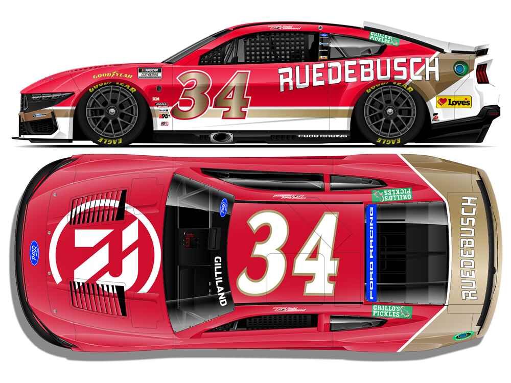 Todd Gilliland #34 NASCAR 2026 FRM Ruedebusch Throwback 1:64 - NASCAR ...
