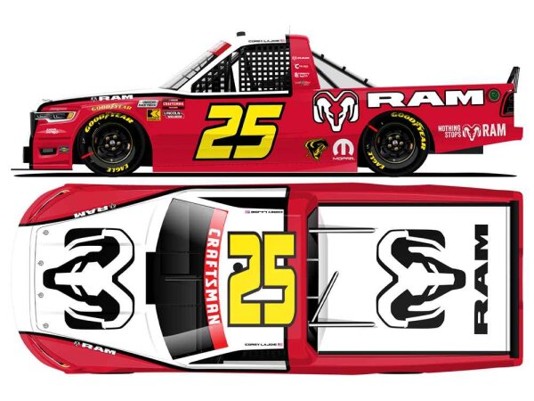Corey Lajoie #25 NASCAR TRUCK 2026 KR RAM Trucks Throwback 1:64