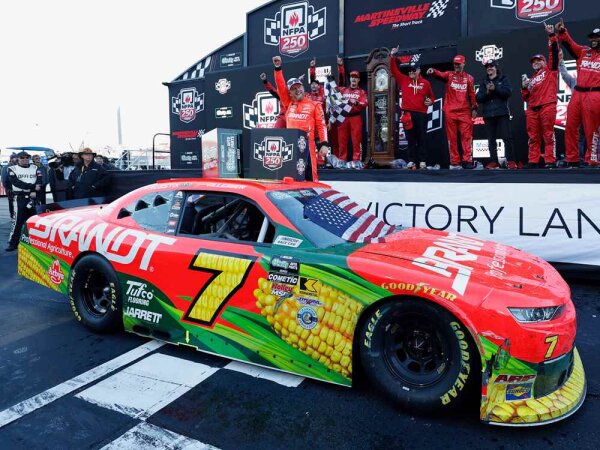 Justin Allgaier #7 NASCAR 2026 JRM Brandt Martinsville Race Win 1:24