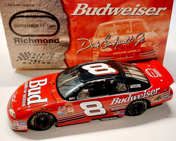 Dale Earnhardt Jr #8 NASCAR 1999 Chevrolet Monte Carlo Budweiser Richmond Win 1:24