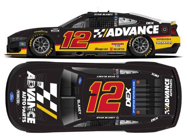 Ryan Blaney #12 NASCAR 2026 Advance Auto Parts 1:24