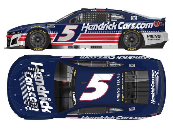 Kyle Larson #5 NASCAR 2026 HMS HendrickCars.com Patriotic 1:24