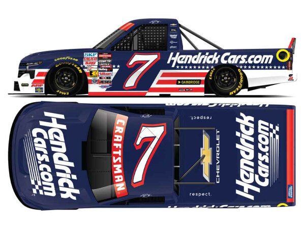 Kyle Busch #7 NASCAR 2026 SPM Chevrolet Truck Hendrickcars.com Patriotic 1:24