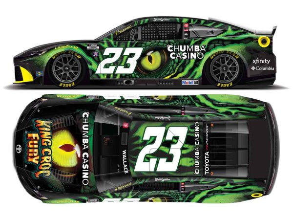Bubba Wallace #23 NASCAR 2026 23XI Toyota Chumba Casino King Croc Fury 1:64