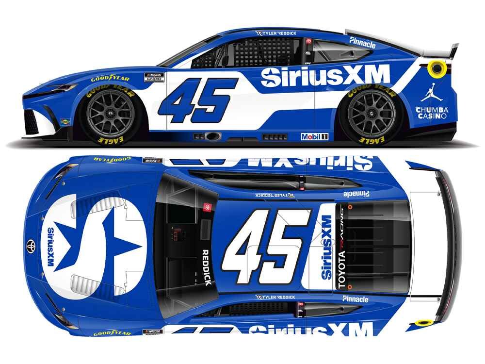 Tyler Reddick #45 NASCAR 2026 23XI Toyota SiriusXM 1:64