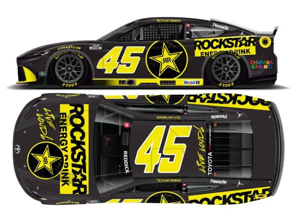 Tyler Reddick #45 NASCAR 2026 23XI Toyota Rockstar Energy 1:24