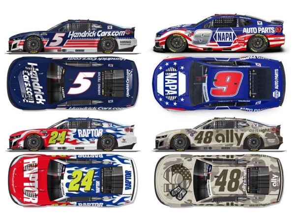 Hendrick Motorsports NASCAR 2026 Patriotic 4-Car Set 1:64