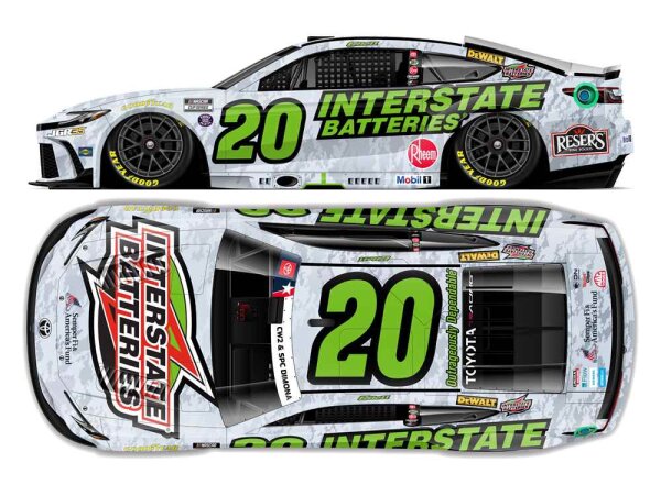 Christopher Bell #20 NASCAR 2026 JGR Toyota Interstate Batteries Salutes 1:64