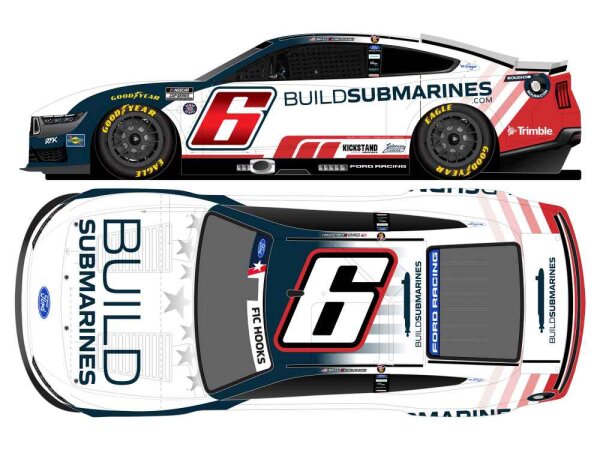 Brad Keselowski #6 NASCAR 2026 RFKR Ford Buildsubmarines.com Salutes 1:64