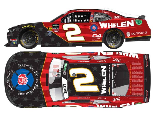 Jesse Love #2 NASCAR 2026 Whelen National Fallen Firefighters Foundation 1:64