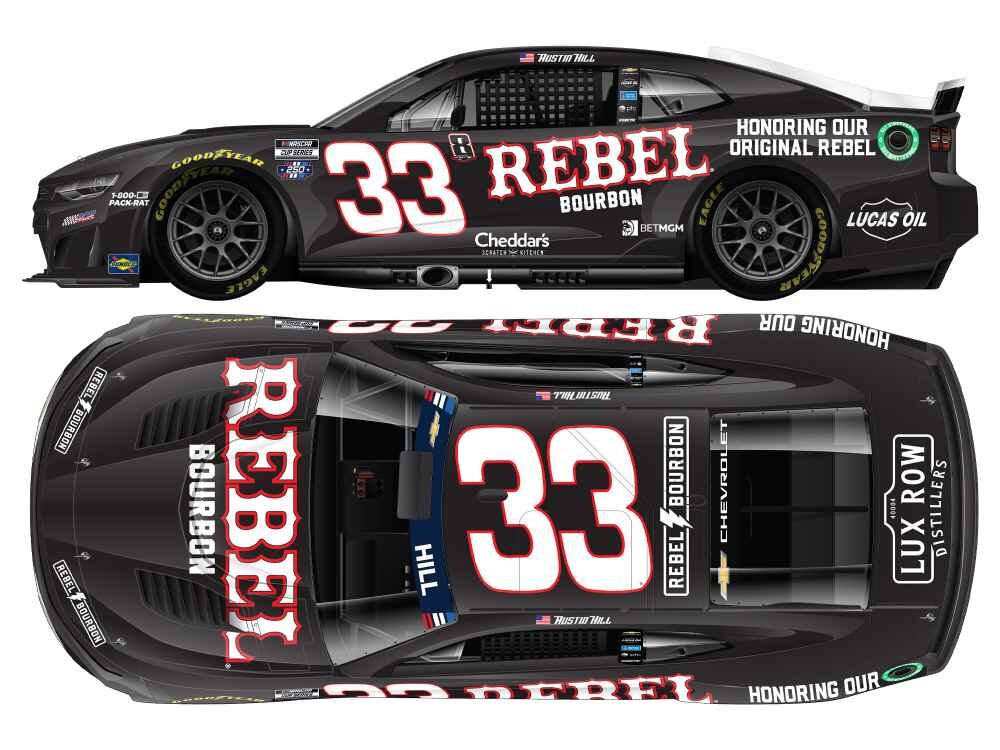 Austin Hill #33 NASCAR 2026 RCR Rebel Bourbon Tribute To KB 1:64