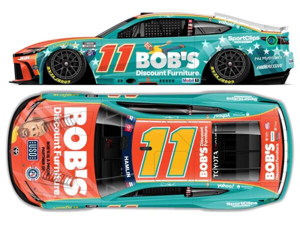 Denny Hamlin #11 NASCAR 2026 JGR Toyota Bobs Discount Furniture Patriotic 1:24