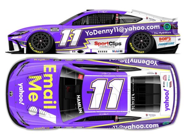 Denny Hamlin #11 NASCAR 2026 JGR Yahoo! Email Me 1:64