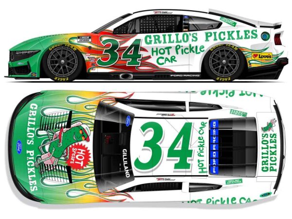 Todd Gilliland #34 NASCAR 2025 FRM Grillo's Pickles 1:64