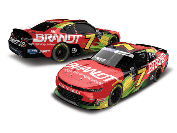 Justin Allgaier #7 NASCAR 2024 JRM Chevrolet Brandt 1:24 Color Chrome