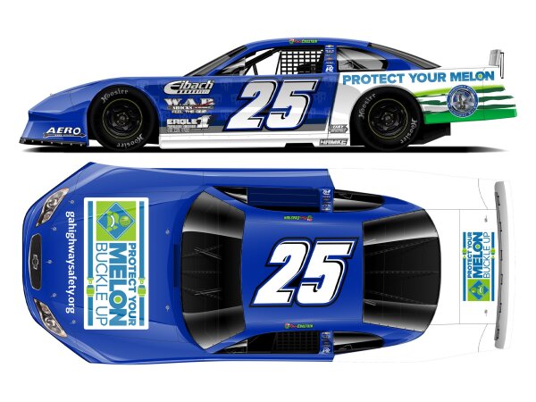 Ross Chastain #25 NASCAR 2024 RW Chevrolet Protect Your Melon 1:24 Autographed