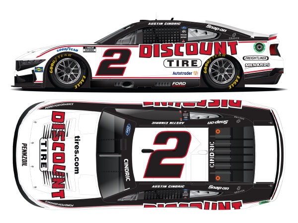 Austin Cindric #2 NASCAR 2024 TP Ford Discount Tire 1:24
