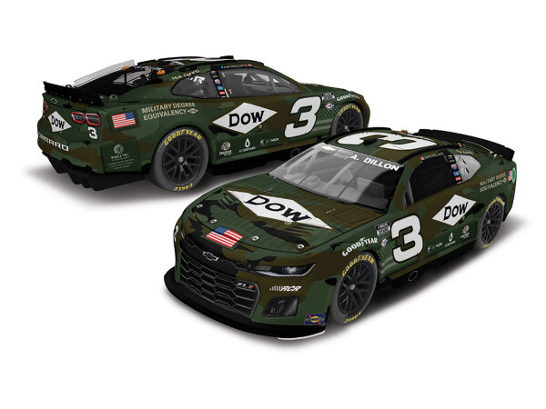 Austin Dillon #3 NASCAR 2023 RCR Chevrolet Dow Salutes Veterans 1:24