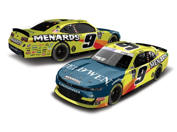 Brandon Jones #9 NASCAR 2023 JRM Chevrolet Menards 1:64