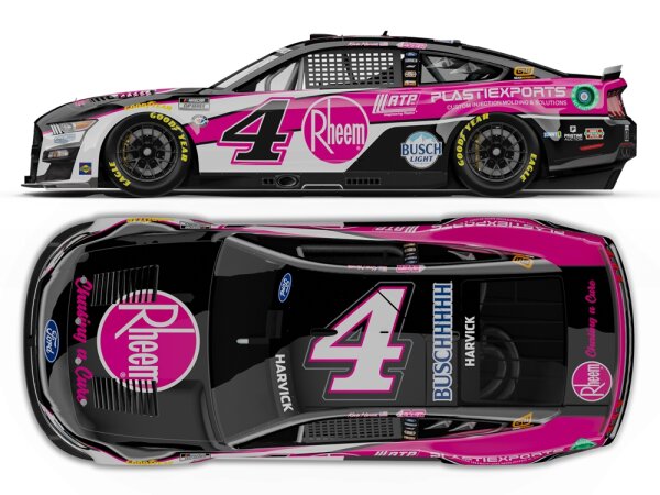 Kevin Harvick #4 NASCAR 2023 SHR Ford Rheem’s Chasing a Cure 1:24 Color Chrome