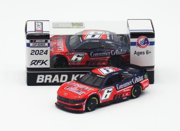 Brad Keselowski #6 NASCAR 2024 RFKR Ford Consumer Cellular 1:64