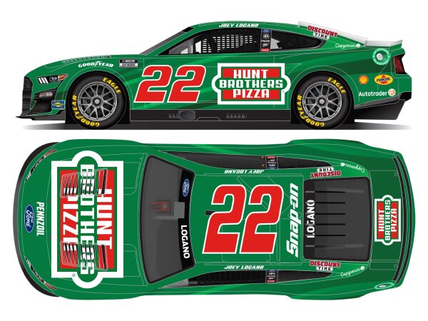 Joey Logano #22 NASCAR 2024 TP Ford Hunt Brothers Pizza 1:24