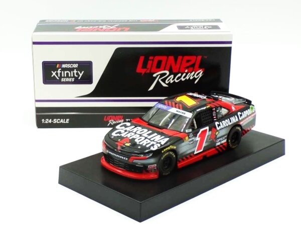 Sam Mayer #1 NASCAR 2024 Chevrolet JRMS Carolina Carports 1:24