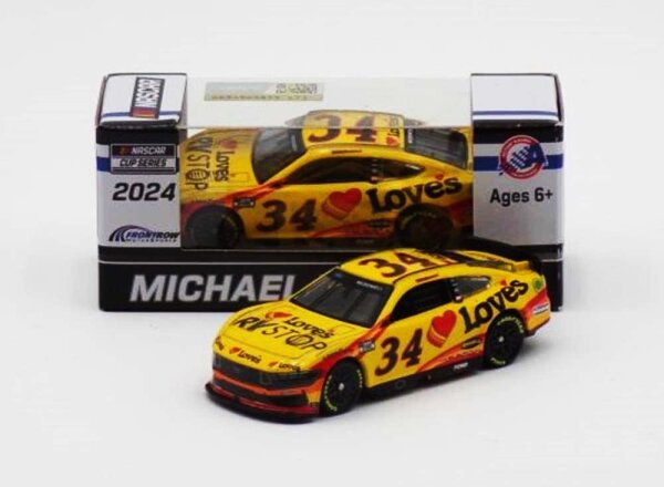 Michael McDowell #34 NASCAR 2024 FRM Ford Loves RV Stop 1:64